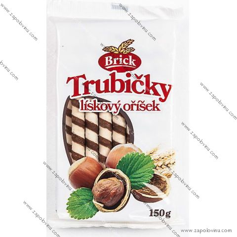 Brick Trubičky plněné lískový oříšek 150g