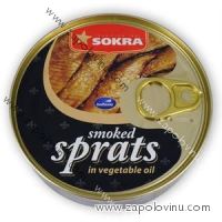 Sokra Šproty uzené v rostlinném oleji 160 g