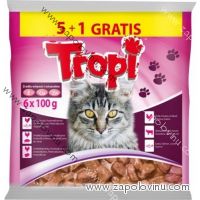 Tropi kuře hovězí losos zvěřina 6 x 100 g
