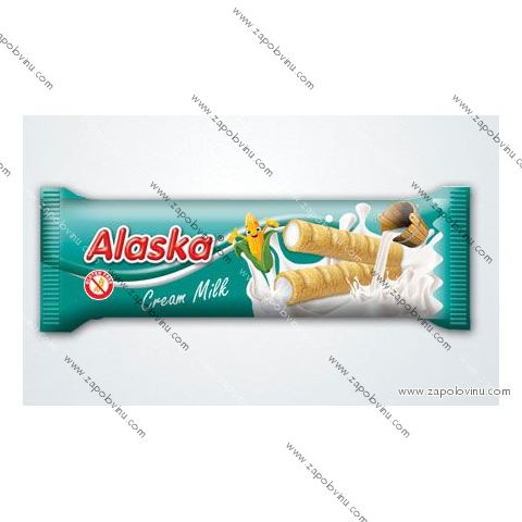 Alaska Kukuřičné trubičky mléčný krém 18g