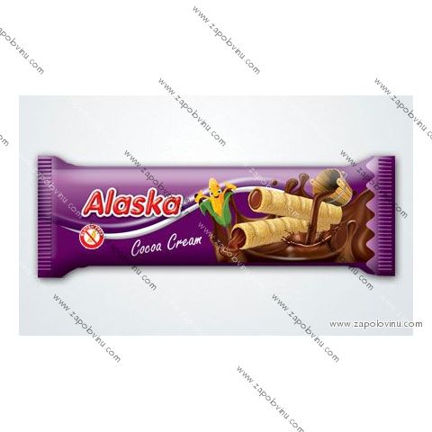 Alaska Kukuřičné trubičky plněné kakaové 18g