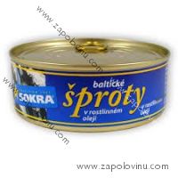 Sokra šproty baltické v oleji 240g