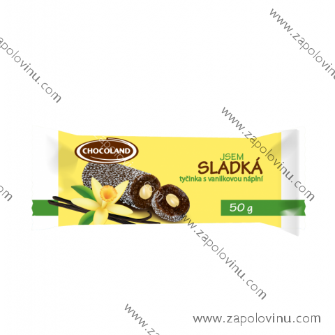 Chocoland Jsem Sladká tyčinka s vanilkovou příchutí 50g