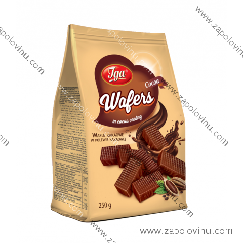 Iga kakaové oplatky v čokoládě 250g