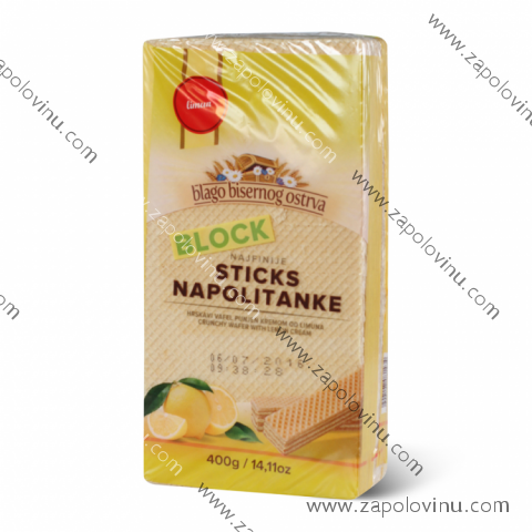 BLAGO BISERNOG OSTRVA BLOCK WAFERS CITRONOVÉ 400G