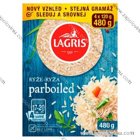 Lagris Rýže parboiled 4 varné sáčky - 480g