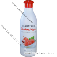 BEAUTY LINE SPRCHOVÝ GEL A ŠAMPON RASPBERRY + LYCHEE 500 ML
