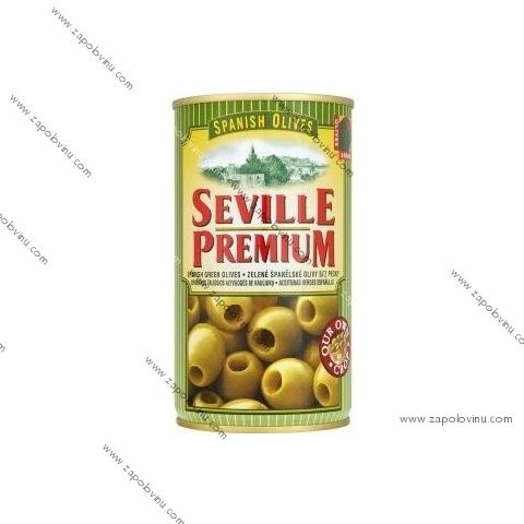 Seville Premium Zelené španělské olivy bez pecky 350g