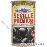 Seville Premium Černé španělské olivy bez pecky 350g