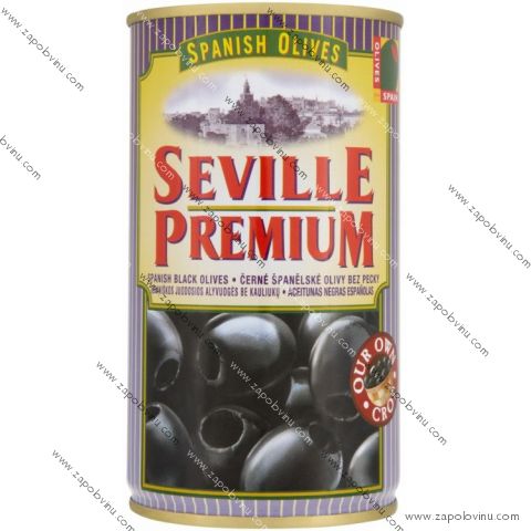 Seville Premium Černé španělské olivy bez pecky 350g