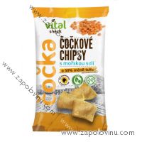 Vital Snack Čočkové chipsy s mořskou solí 65g