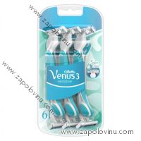GILLETTE Venus3 Sensitive Pohotovostní holítka pro ženy 6 ks