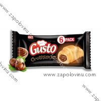 GUSTO Croissant multipack s náplní čokolády a lískových oříšků, 6ks