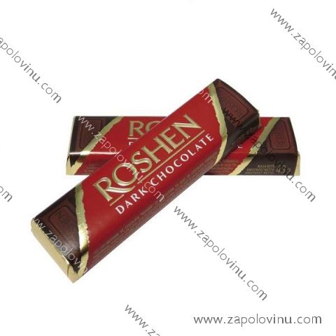 ROSHEN HOŘKÁ ČOKOLÁDOVÁ TYČINKA  43G