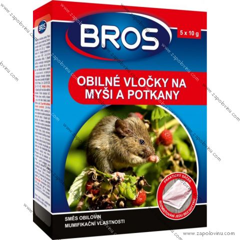 Bros Na myši a potkany obilné vločky 5 x 20 g