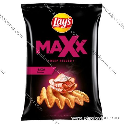 Lay's Maxx Smažené bramborové lupínky s příchutí slaniny 120g
