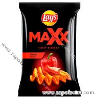 Lay's Maxx Smažené bramborové lupínky s příchutí papriky 120 g