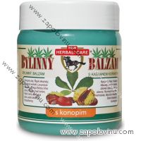 Herbal Care bylinný balzám s kaštanem koňským s konopím 500 ml