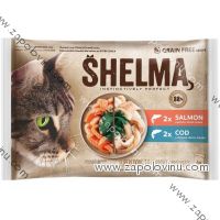 Shelma kočka losos a treska 4 ks 85 g