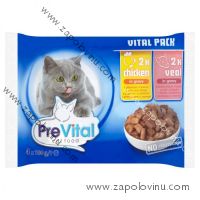 PreVital Cat kuře telecí 4 x 100 g