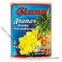 Giana ananas kousky, 580ml