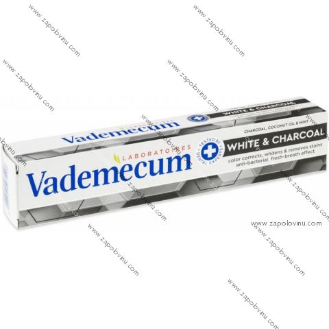 Vademecum Zubní pasta White+Charcoal 75 ml