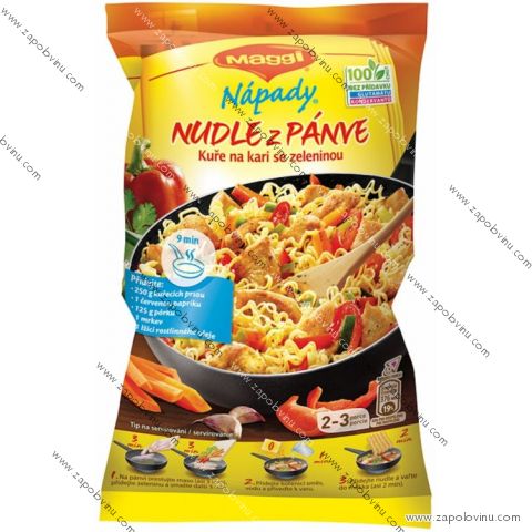 Maggi Nápady nudle z pánve Kuře na kari se zeleninou 185 g