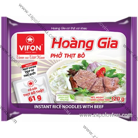 Vifon Hoang Gia instantní rýžová nudlová polévka hovězí PHO BO 120 g