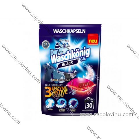 Waschkönig Black kapsle na praní 30 ks