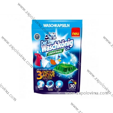 Waschkönig Universal 3v1 prací kapsle 30 ks