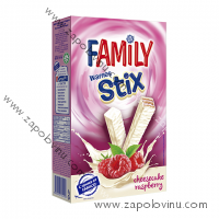 FAMILY STIX oplatky cheescake poleva + malinová náplň 155g