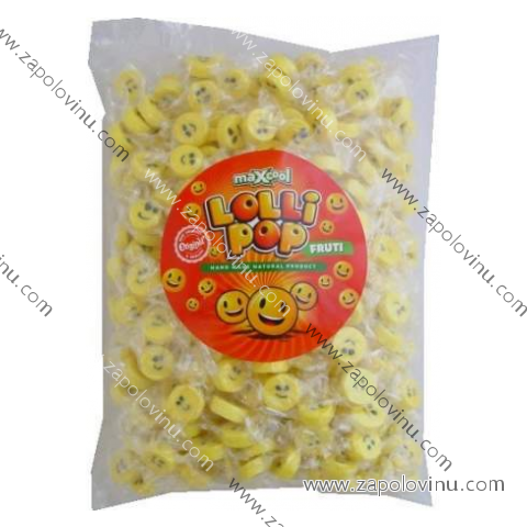 Maxcool Lollipop Ovocné Fruti smile bonbóny 1kg