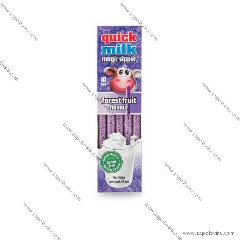 Quick Milk Magická brčka do mléka příchuť lesní plody 30 g