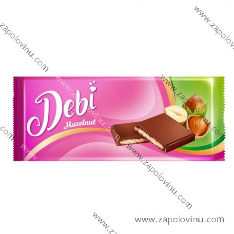 Debí mléčná čokoláda s náplní lískooříškovou 90g