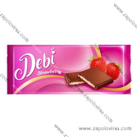 Debí mléčná čokoláda s náplní jahodovou 90g