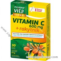 Maxivita Herbal Vitamin C + rakytník 30 kapslí