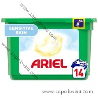 Ariel All-in-1 Pods Sensitive gelové kapsle na praní prádla 14 kusů