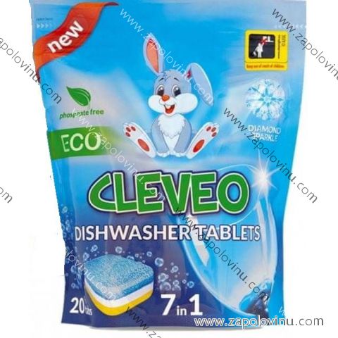 CLEVEO TABLETY DO MYČKY 20KS ECO