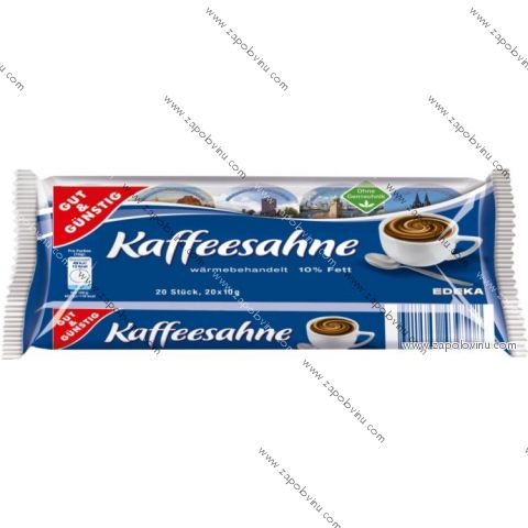 G+G Smetany do kávy 10% tuku, 20 x 10g