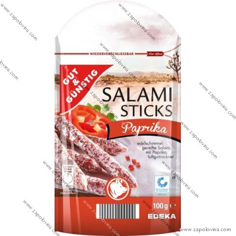 G+G Salámové tyčinky Paprika 100g