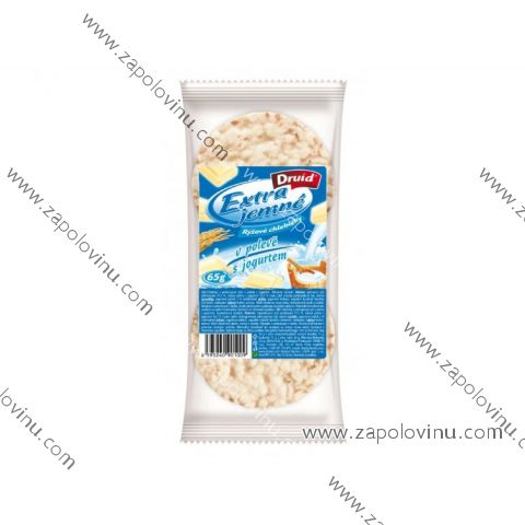 DRUID Chlebíčky extra jemné rýžové celozrnné v jogurtové polevě 65g