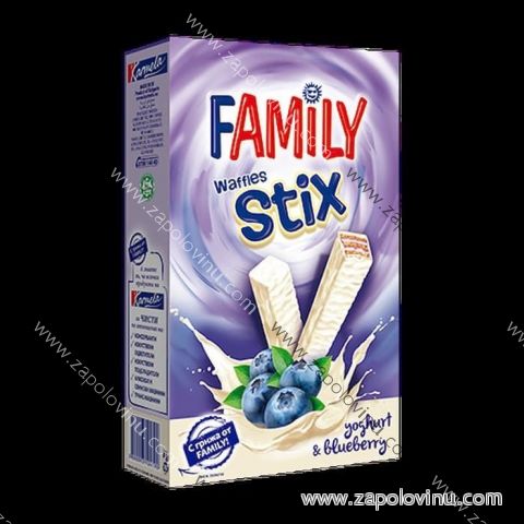 FAMILY STIX oplatky jogurt poleva + borůvková náplň 155g