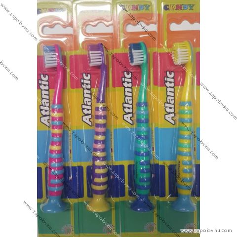 Atlantic dětský zubní kartáček Candy měkký 1 ks
