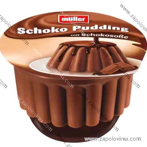 Müller čokoládový pudink s čokoládovou omáčkou 450 g