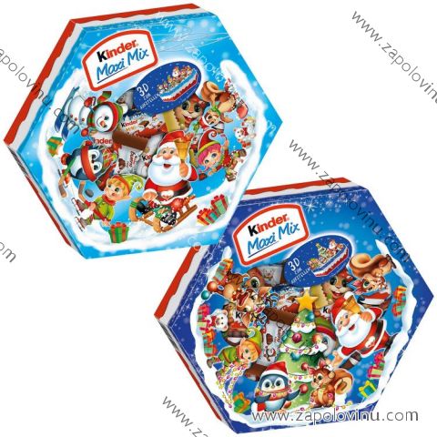 Kinder Maxi Mix Vánoční talíř 143g