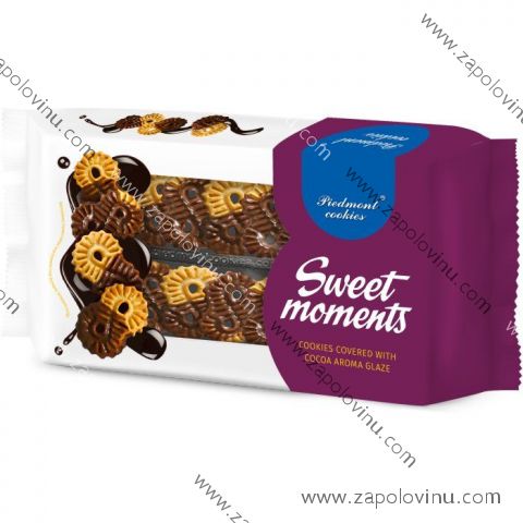 Piedmont Cookies Sweet Moments kolečka polomáčená 180g