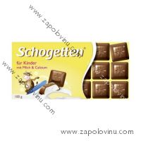 Schogetten čokoláda pro děti s mléčnou náplní a obsahem vápníku 100g