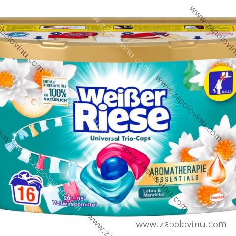Weißer Riese Universal Trio-Caps Essentials s lotosovým a mandlovým olejem 16 PD