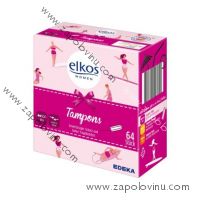 Elkos Tampony Mini s hedvábným povrchem 64ks