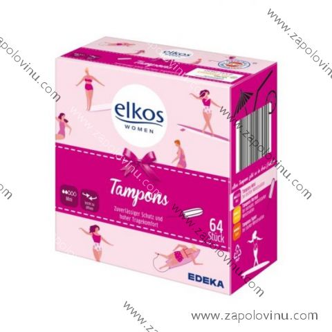 Elkos Tampony Mini s hedvábným povrchem 64ks
